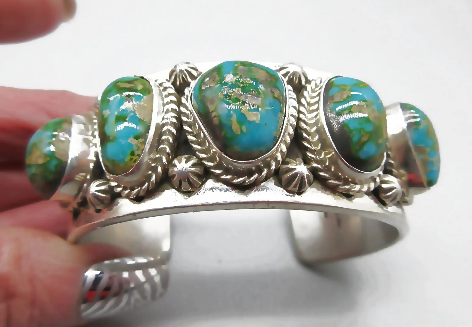 Delbert Delgarito ターコイズ　トップ Plata de Santa Fe Jewelry