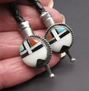 パリコレクション 80s・ズニ族「ポーラータイ」BOLO-ZUNI vintage 送料  