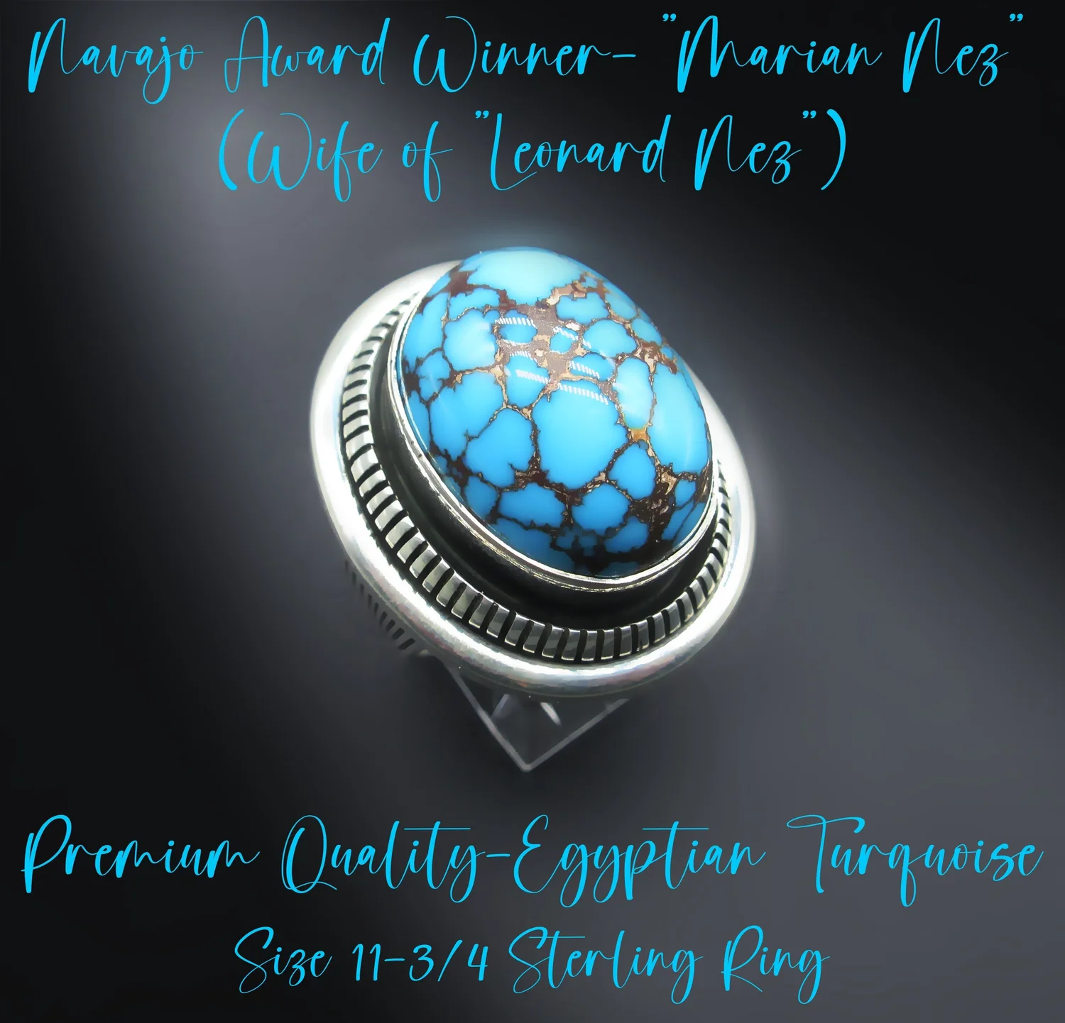 LEONARD NEZ スターリングシルバー リング Plata de Santa Fe Jewelry