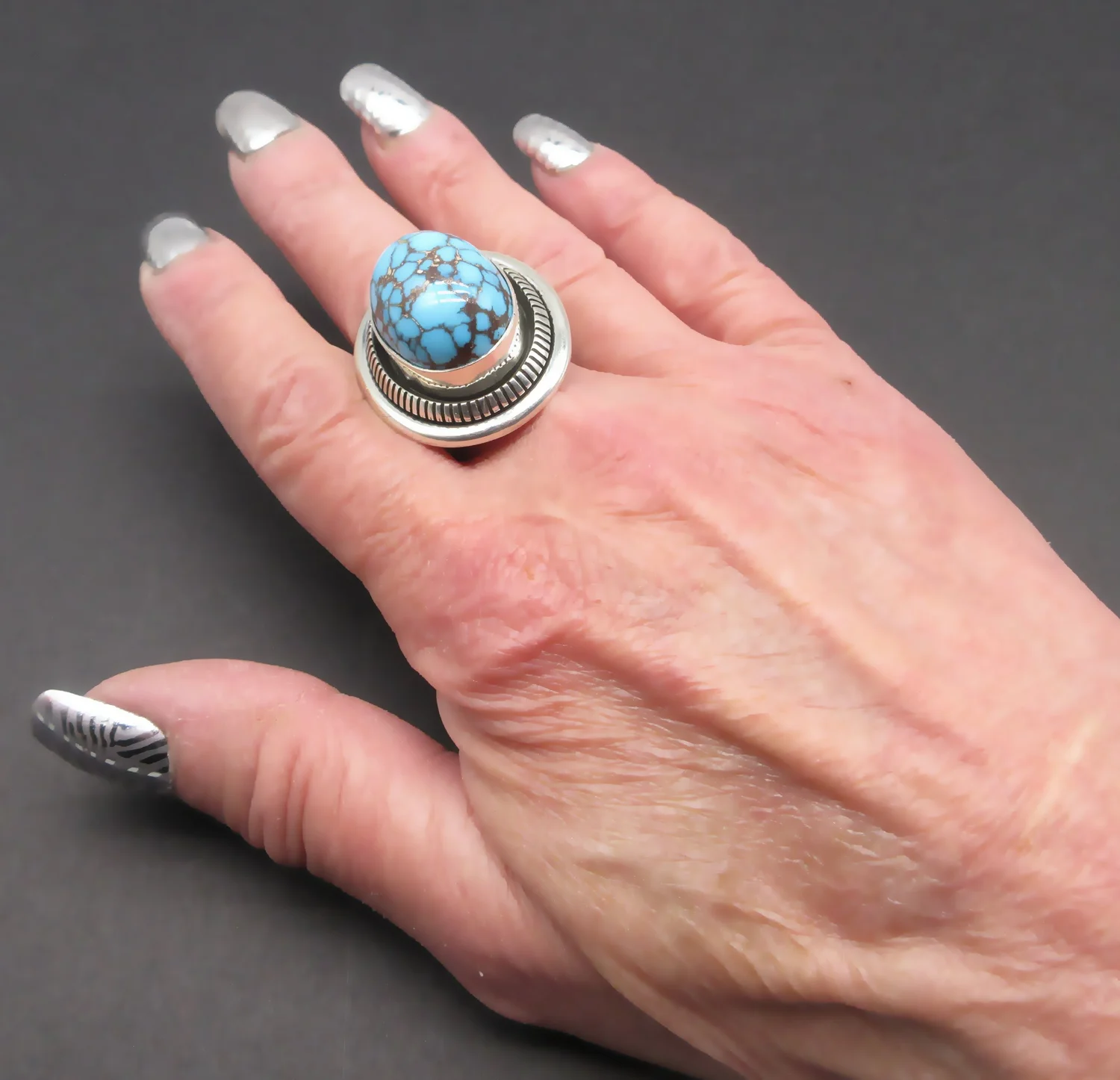 LEONARD NEZ スターリングシルバー リング Plata de Santa Fe Jewelry