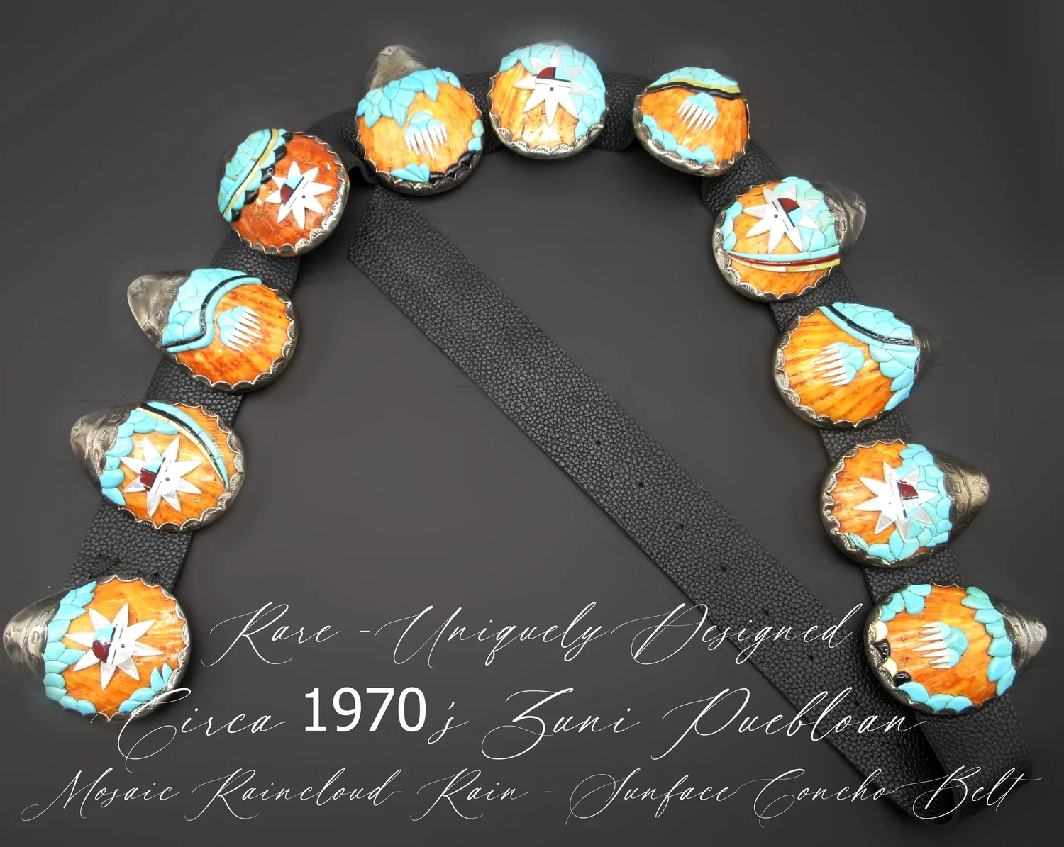 Peyote Bird Double Buckle, Leather Tooled, Beaded Belt -Small Sundance Belt - Etsy main image 3