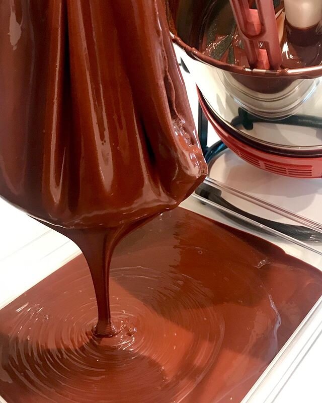 Right after refining we strain the chocolate, to remove any husks or hard shell pieces, they&rsquo;re sometimes harder and they don&rsquo;t always get refined properly, so we strain it out, so you get a smoother chocolate without any gritty pieces. T