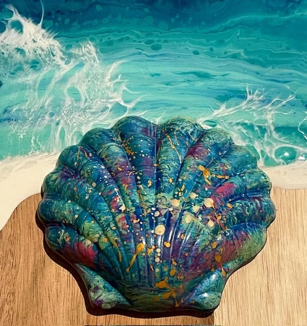 Large Chocolate Sea Shell with Sea Salt Caramel