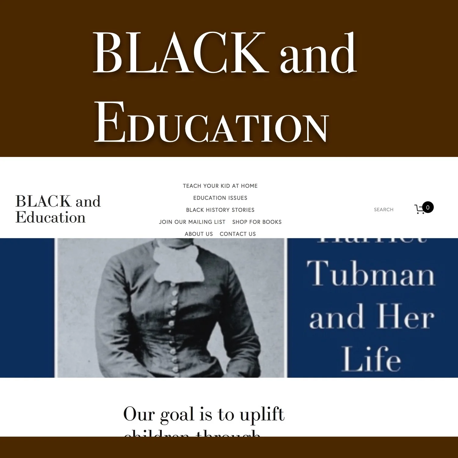 Black and Education podcast artwork