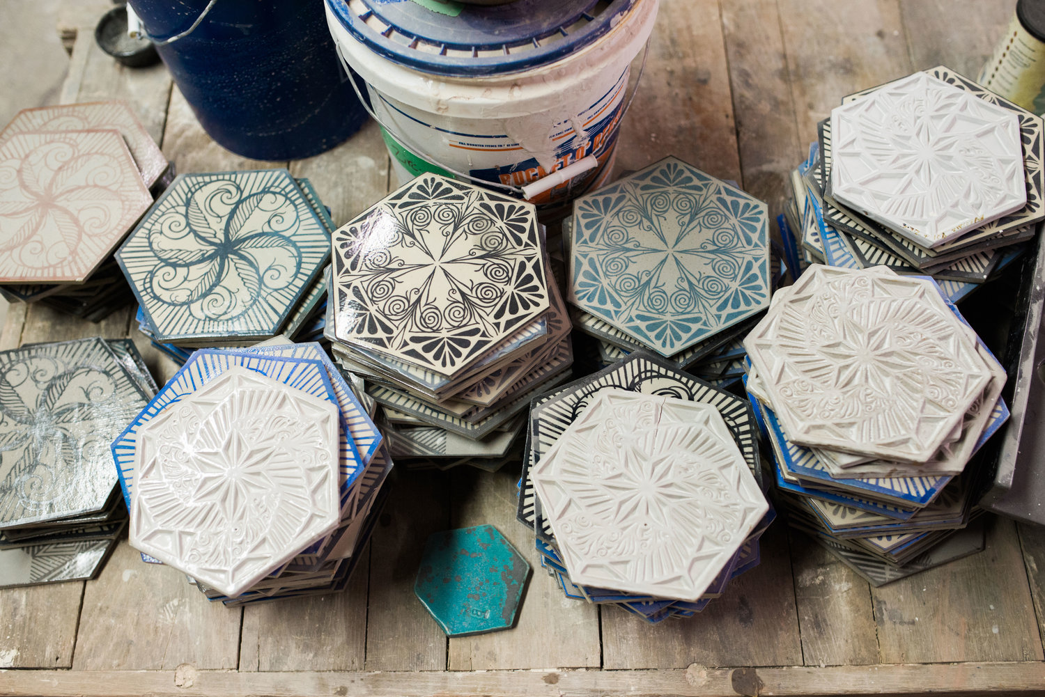 Swoon and the Heliotrope Foundation, Braddock Tiles, 2015–ongoing. Photo by January Fredericks.