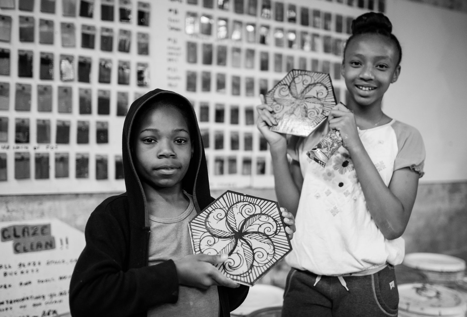 Swoon and the Heliotrope Foundation, Braddock Tiles, 2015–ongoing. Photo by January Fredericks.