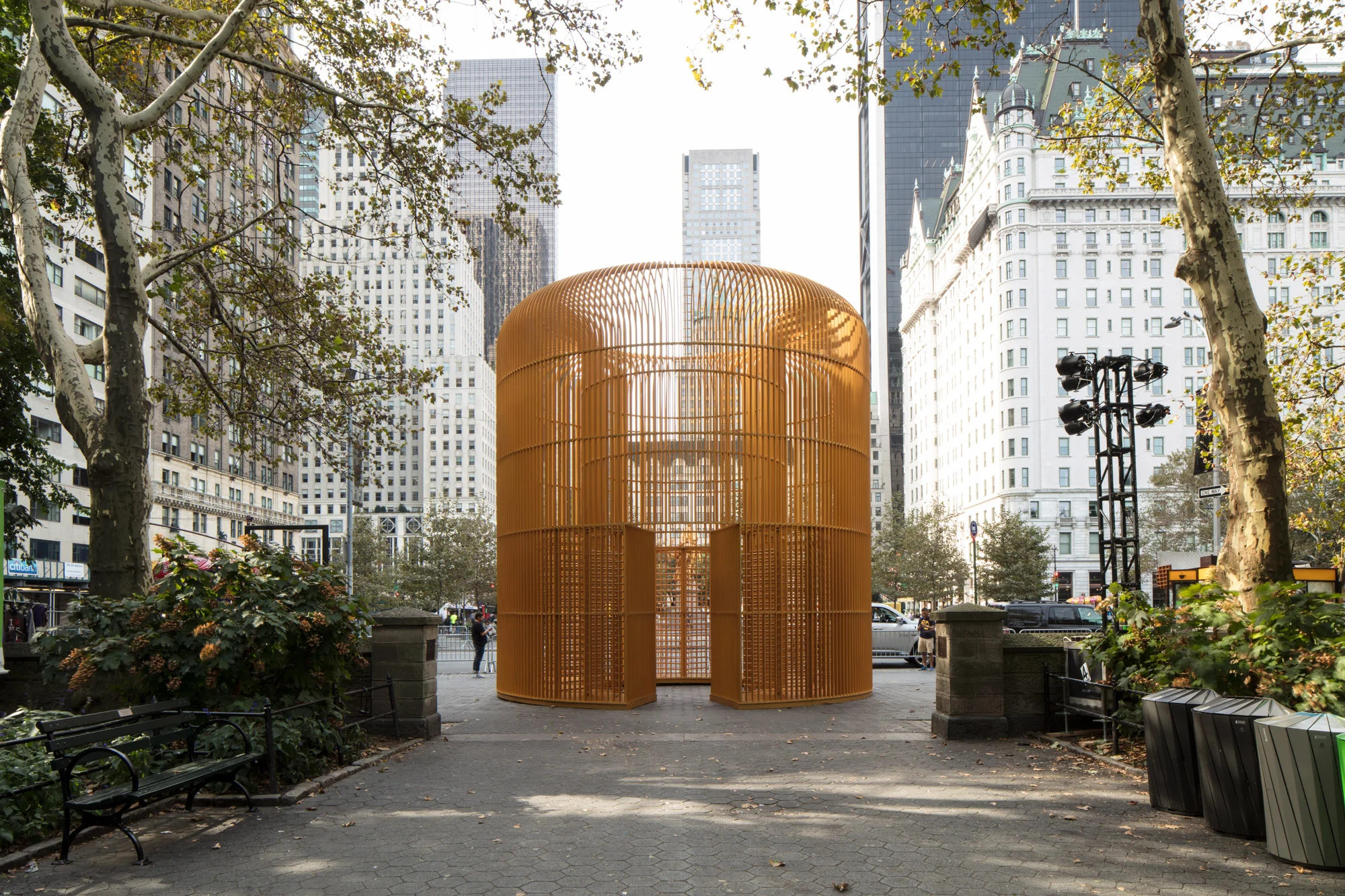 Ai Weiwei, Gilded Cage (mild steel, paint), 2017-2018. Courtesy of Ai Weiwei Studio/Frahm & Frahm, photo Ai Weiwei Studio.
