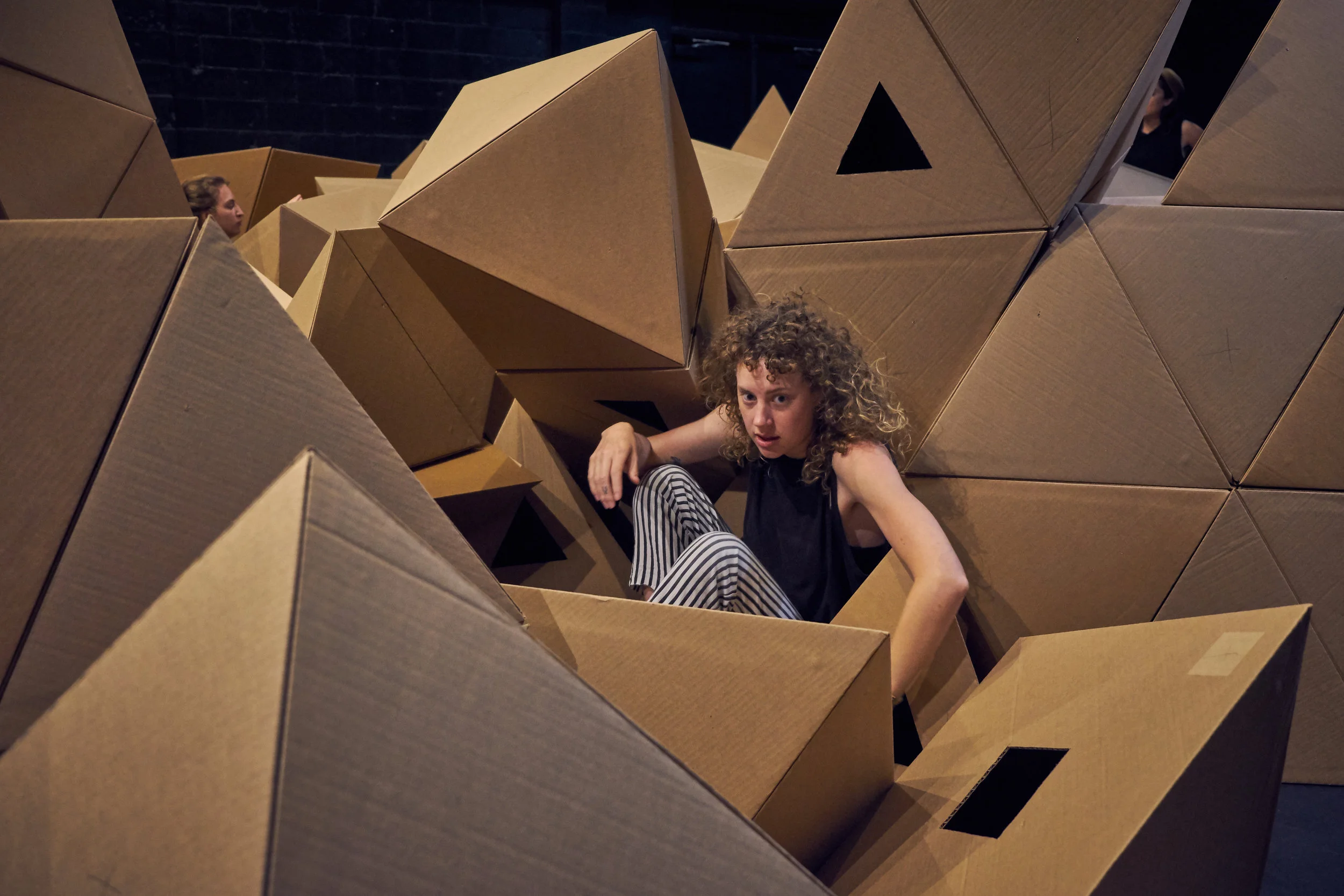 Rude Mechs, Not Every Mountain (performance, installation), Guthrie Theatre, July 2018. Image courtesy Rude Mechs.