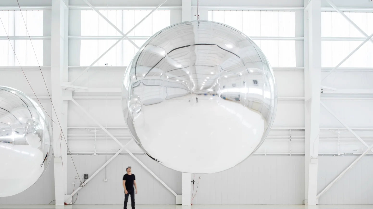 Trevor Paglen, Orbital Reflector (early prototype), 2017-2019. Image courtesy Paglen, Nevada Museum of Art.