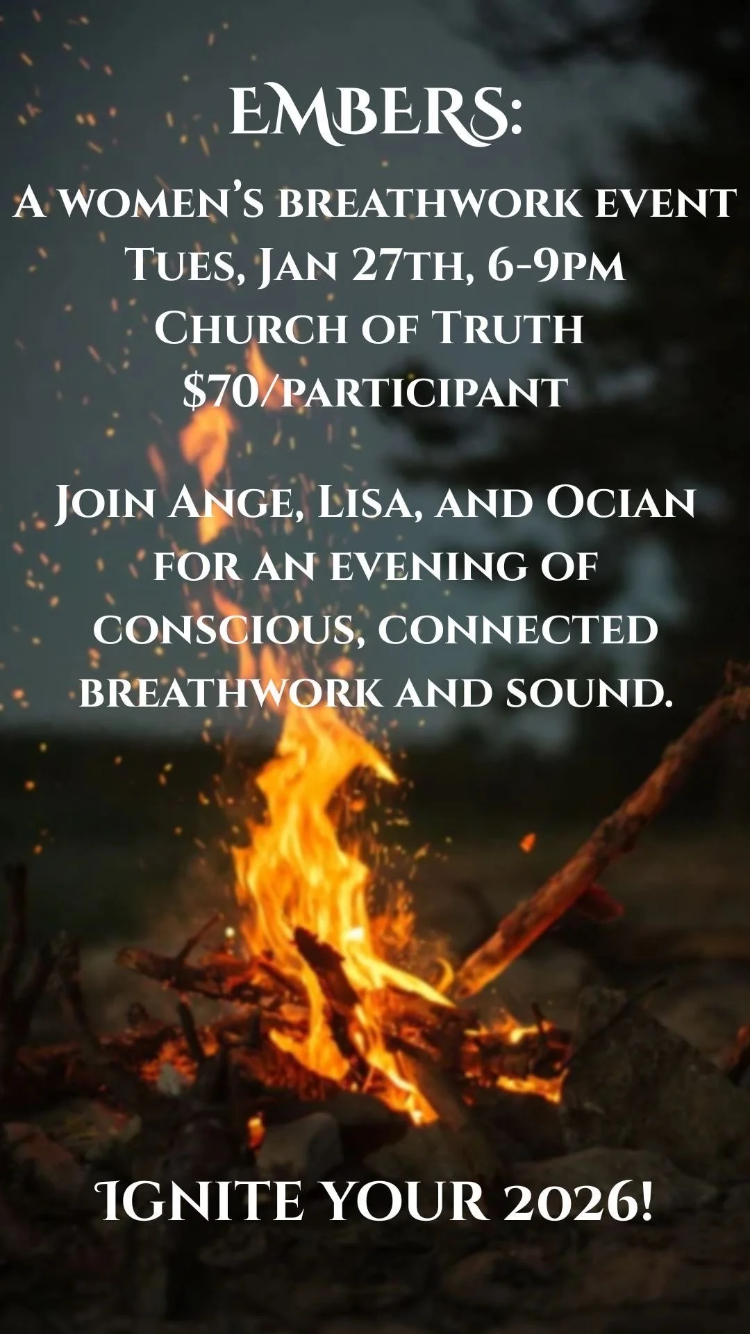 Embers: Women's Breathwork &amp; Sound 