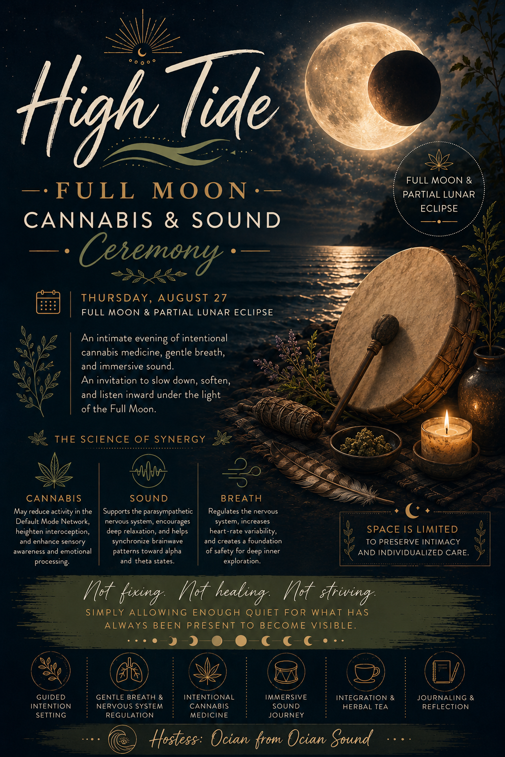 High Tide ~ Full Moon Cannabis &amp; Sound Ceremony