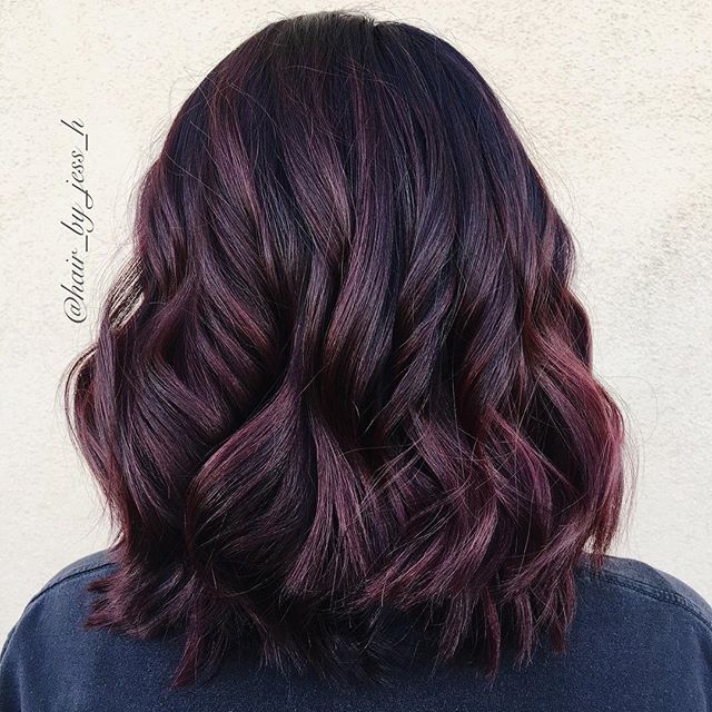 Loving this rich color for the winter season. Hair by @hair_by_jess_h