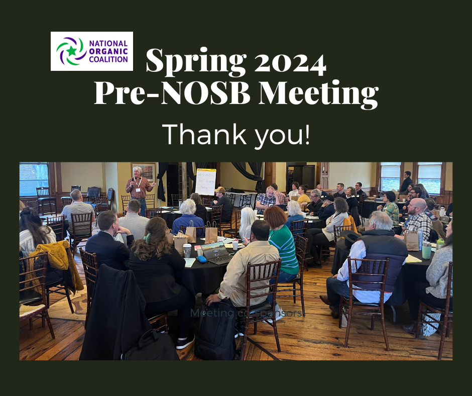 Organic Community Meets in Milwaukee for the Pre-NOSB &amp; NOSB Spring Meeting