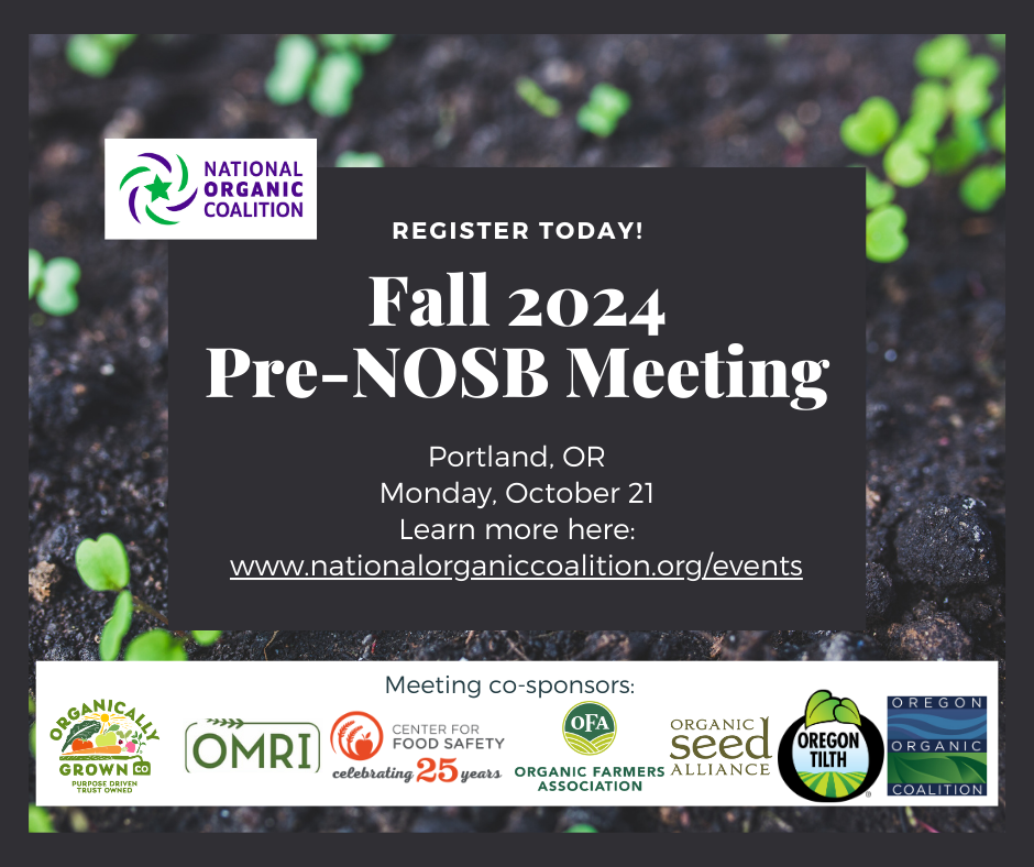 Organic Community Convenes in Portland this Fall 