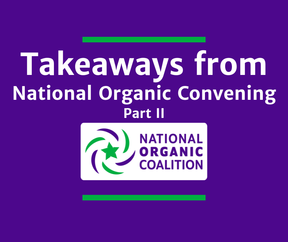 An organic community conversation on reducing the burden of organic certification