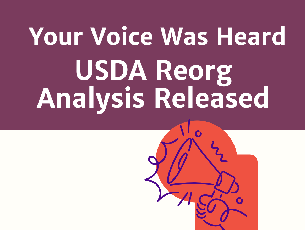 USDA Releases Reorganization Comment Analysis — And Your Voices Were Heard