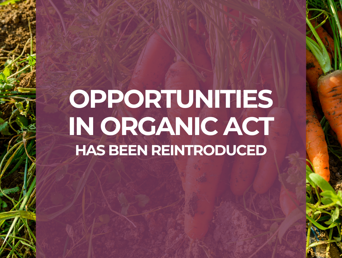 Opportunities in Organic Act Reintroduced with Strong Bicameral Support