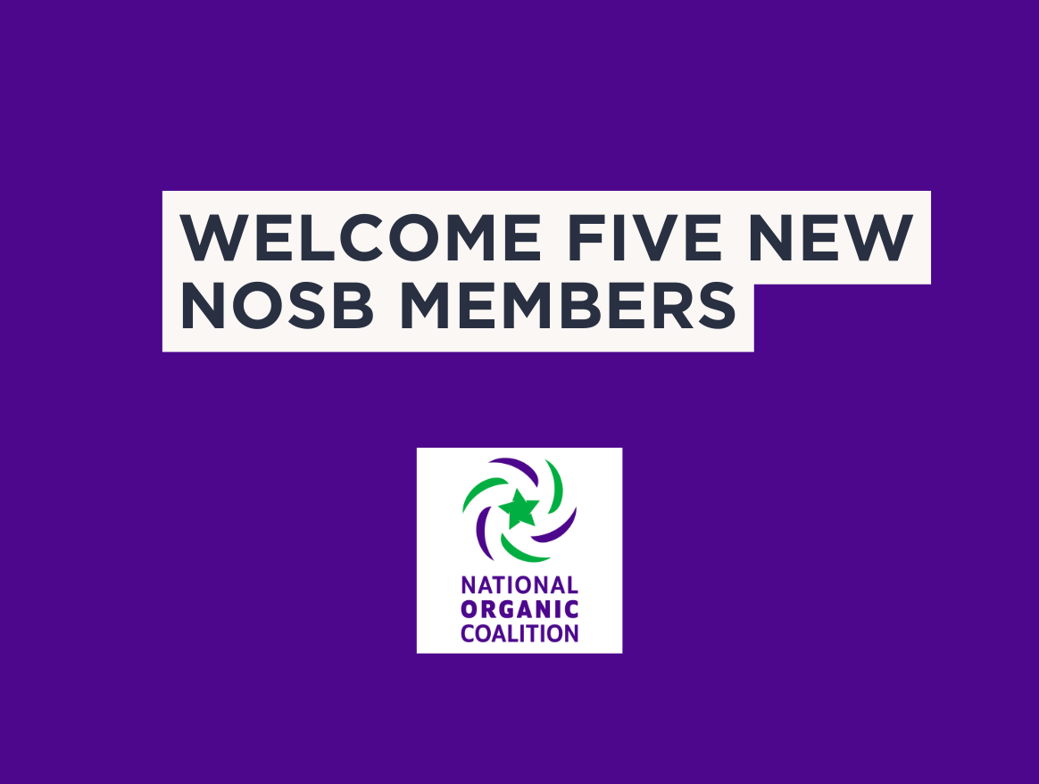 NOC Welcomes Five New Members to the National Organic Standards Board