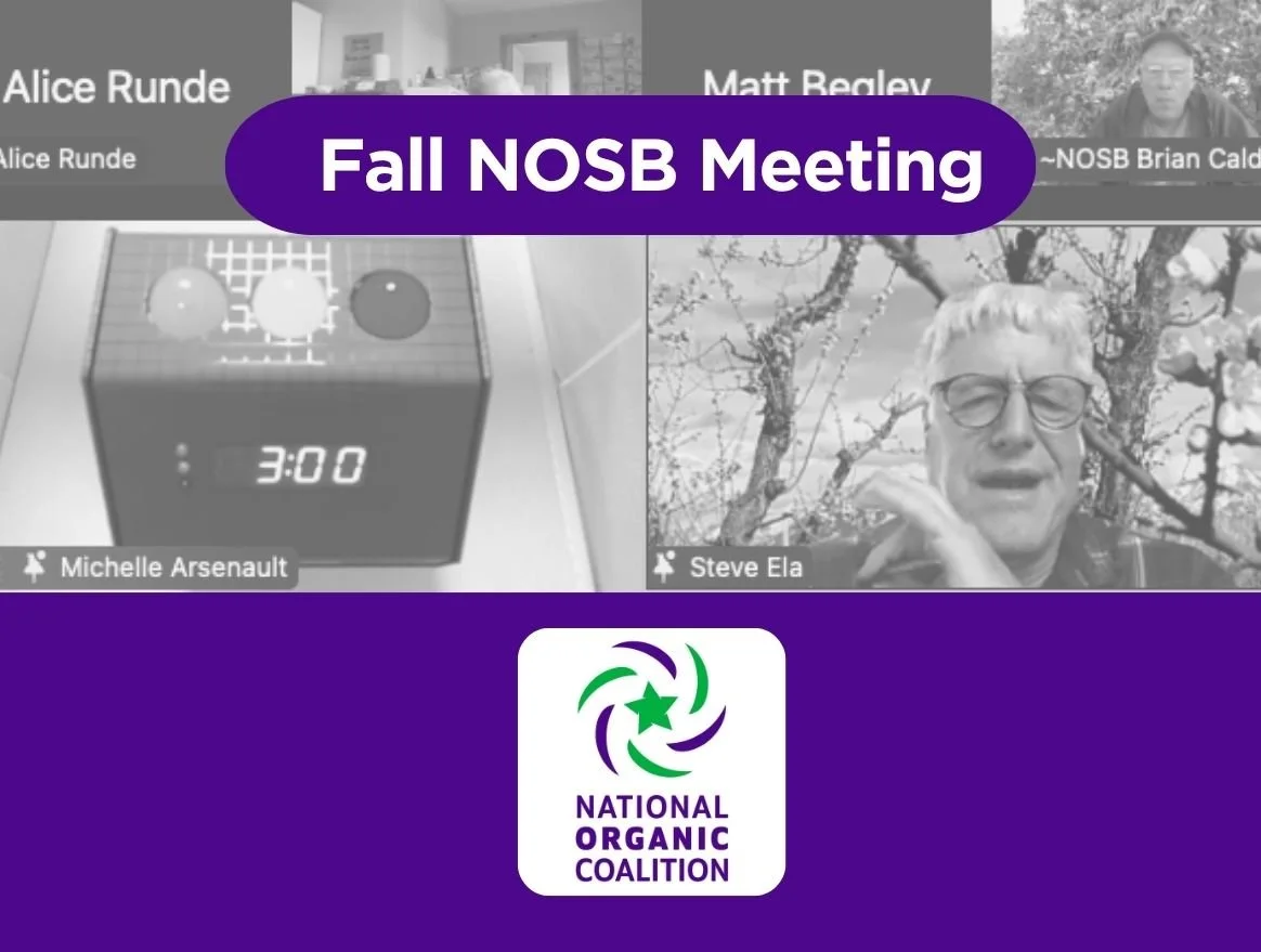 Everything You Need to Know about the (Virtual) Fall 2026 NOSB Meeting