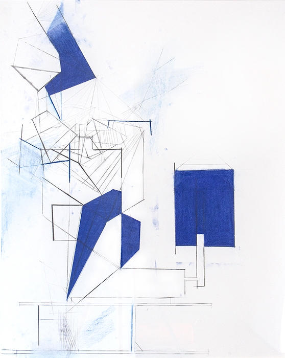 Lorraine Tady, Octagon Vibration Series: Resonator Levels, 2014, graphite, pastel, pigment