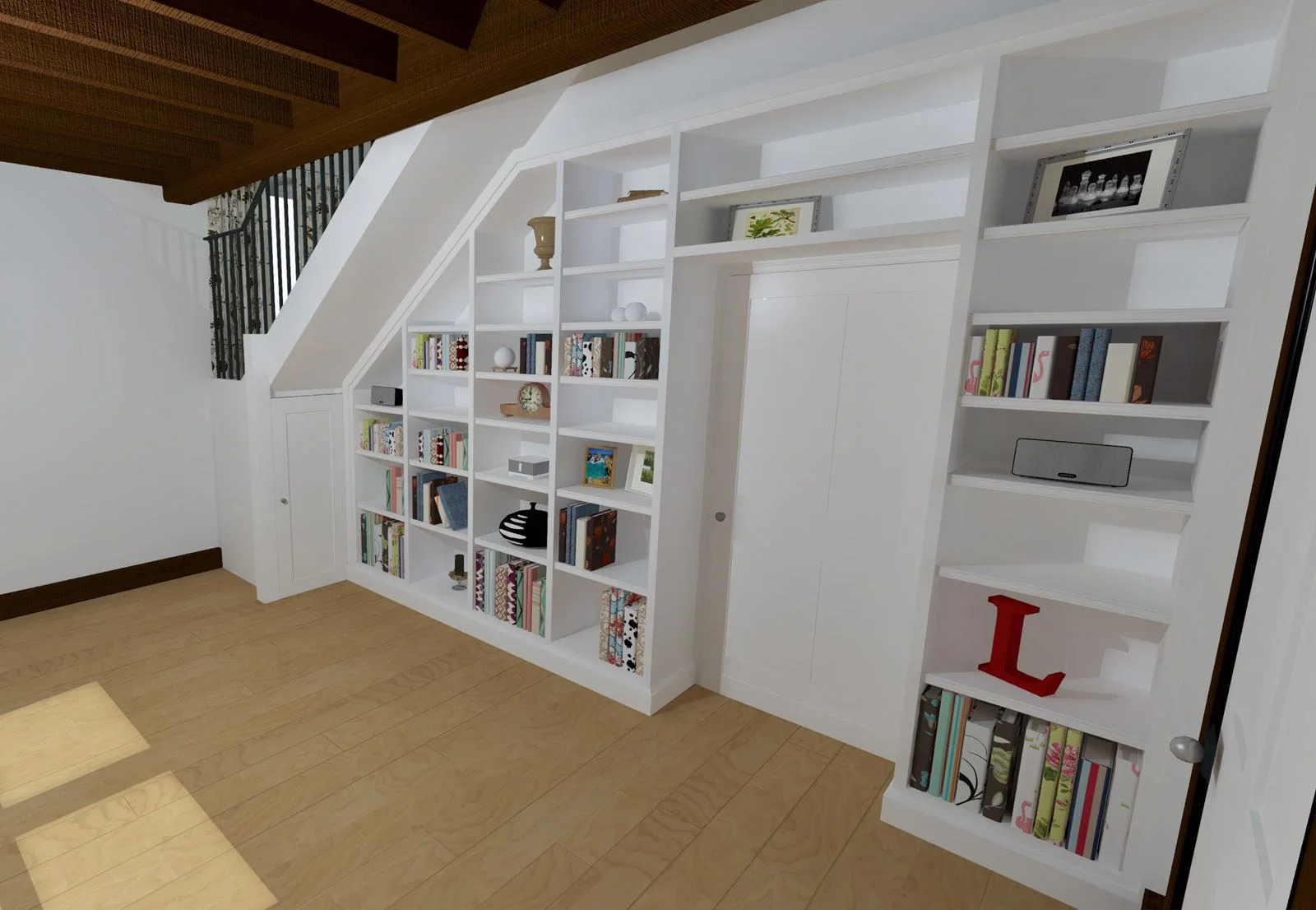 Amazing walk-through bookcase for an historic Cotswold property.