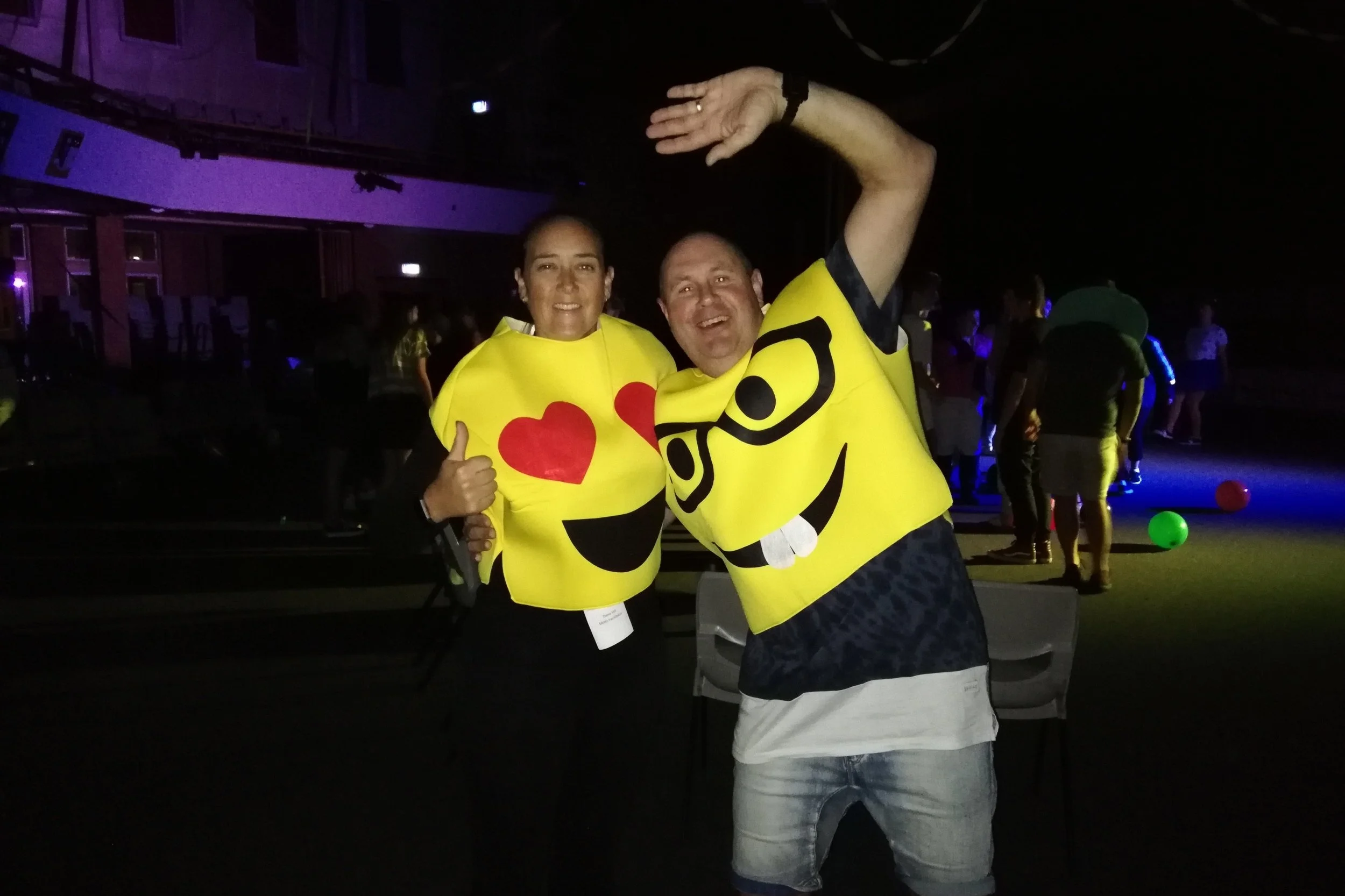 Constable Dana Hill and Seargent Wayne Paxton cutting shapes at SADD Conference 2018