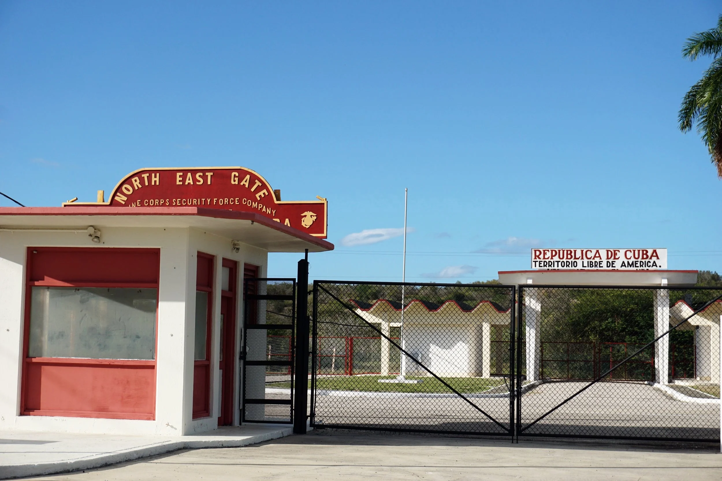 The border between Cuba and U.S territory