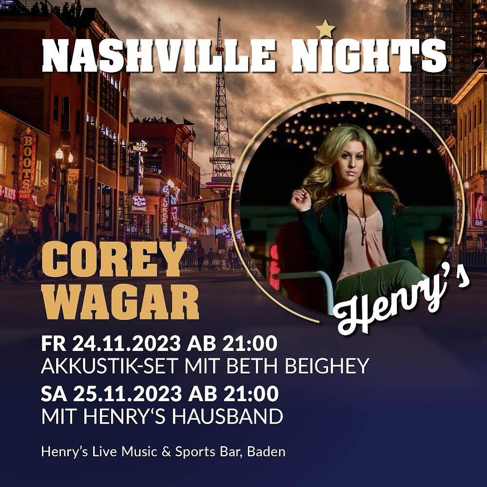 E V E R Y B O D Y needs a friend from Jersey! Come say hello, and sing along to the sweet sounds and stories of songwriter/Nashville recording artist/tour manager @corey_wagar this weekend at @henrys_baden! 

#reunitedanditfeelssogood #nashvillenight