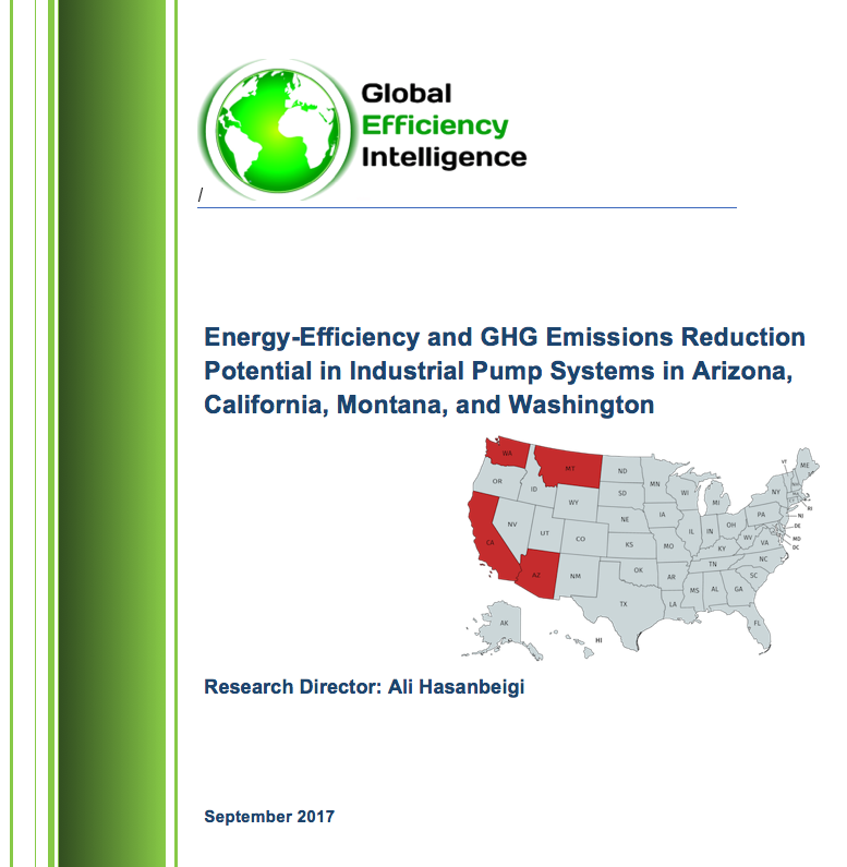 Energy Efficiency in Arizona, California, Montana, and Washington's Industrial Pump Systems