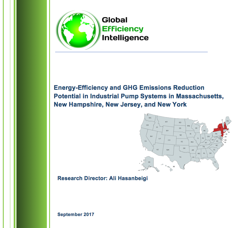 Energy Efficiency in Massachusetts, New Hampshire, New Jersey, and New York's Industrial Pump Systems