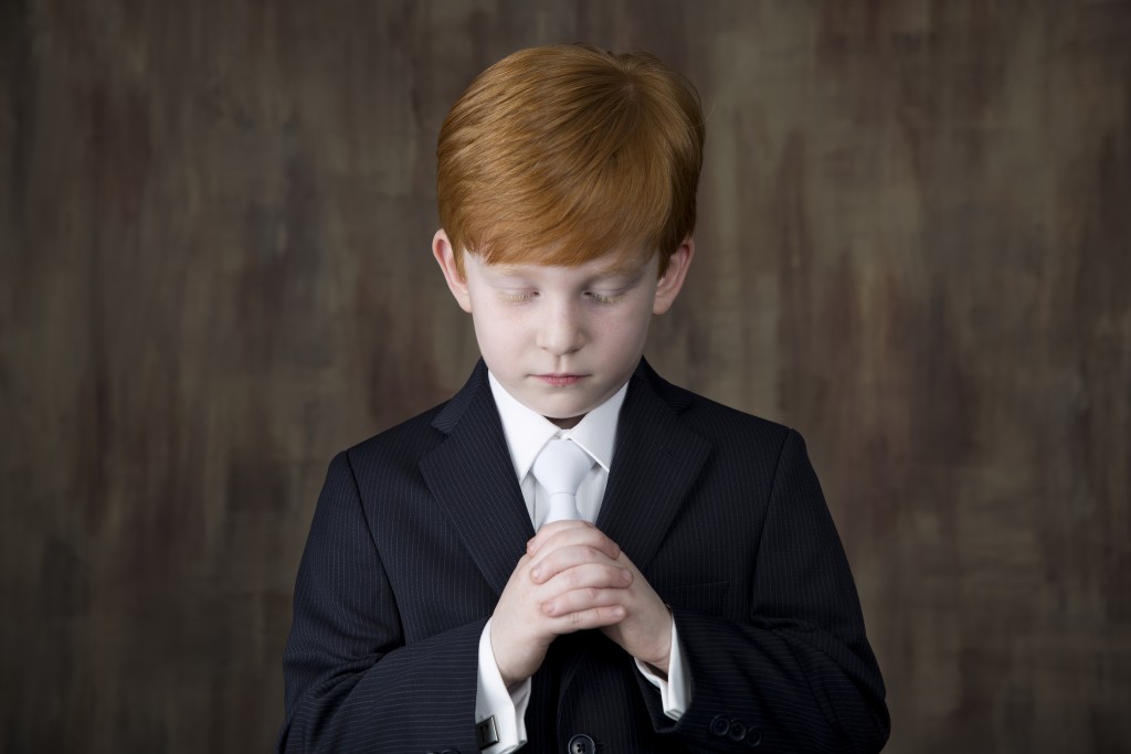  Communion Boy portrait session 