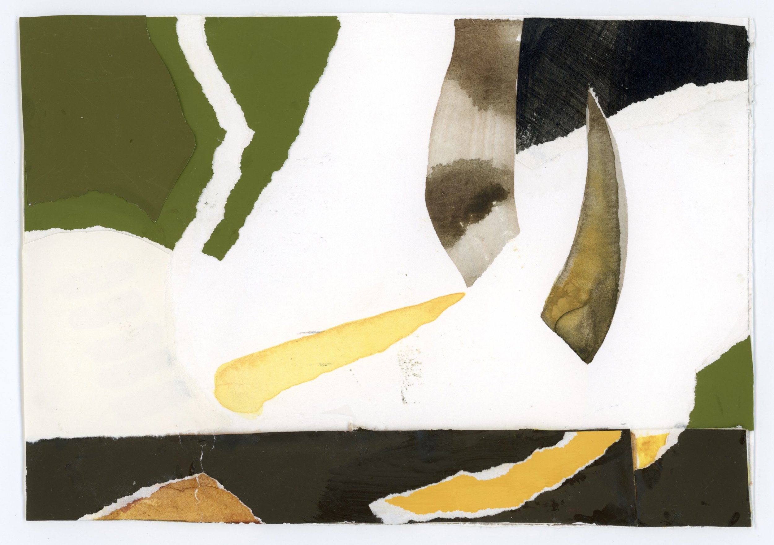   I Sowed These Seeds,  2022 Watercolor collage on paper 5 1⁄4 x 7 1⁄2 in. 
