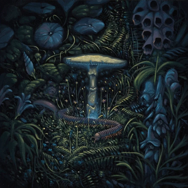 End of Hidden Path with Aconitum, Glories, Digitalis, and Millipede