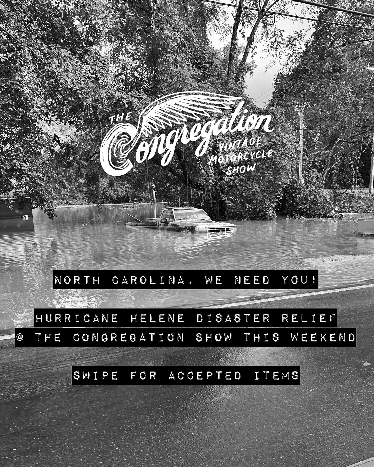 North Carolina, We Need You! 🙏

As many of you know, Hurricane Helena has hit our neighbors hard, and we&rsquo;re stepping up to do everything we can to help. This is a time for our NC community to come together and support those in need.&nbsp;

We&