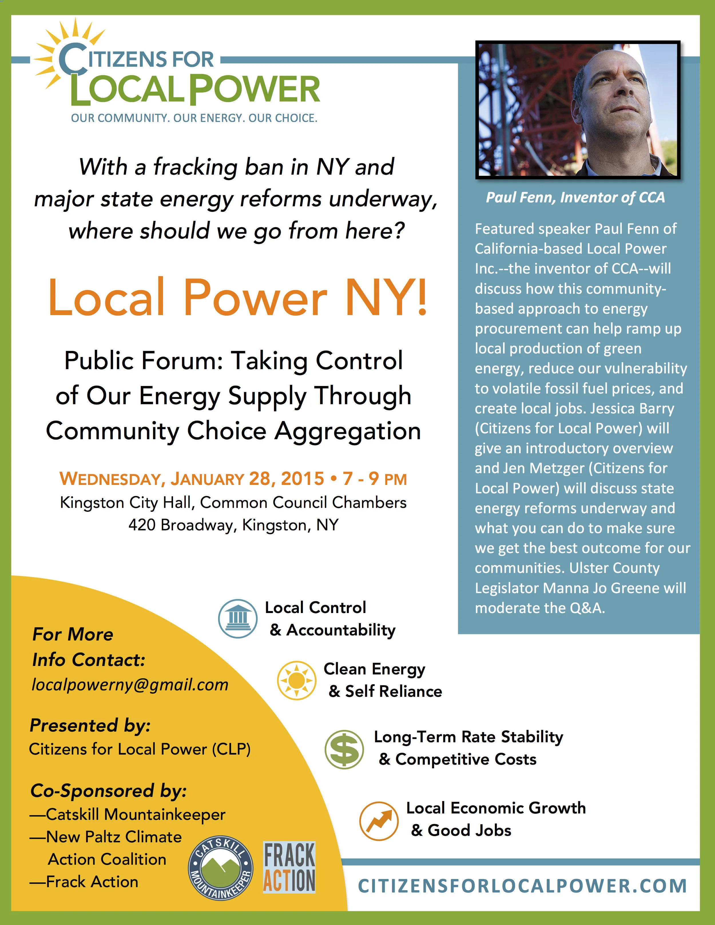 Taking Control of our Energy Supply Through Community Choice Aggregation