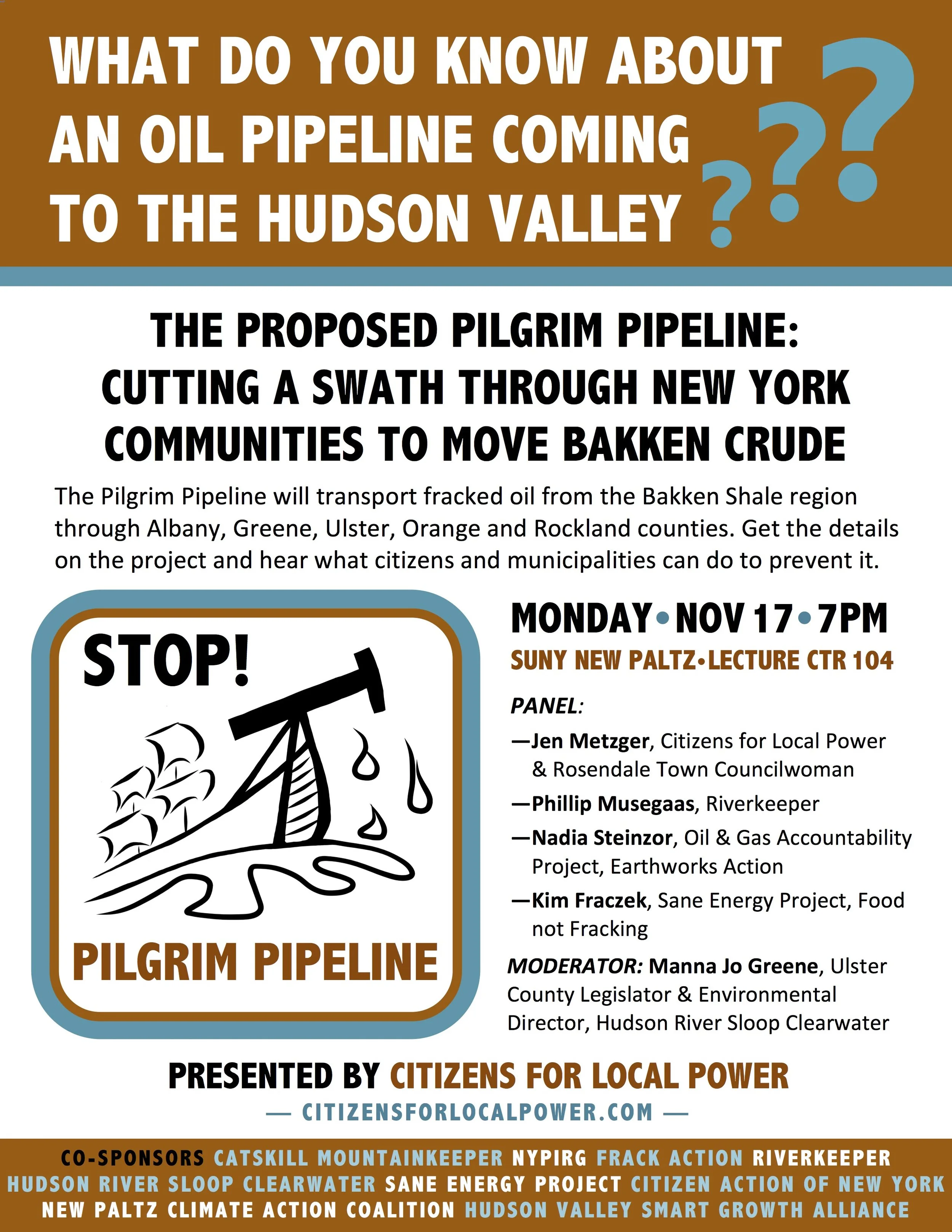 Public Forum: Stop Pilgrim Pipeline!