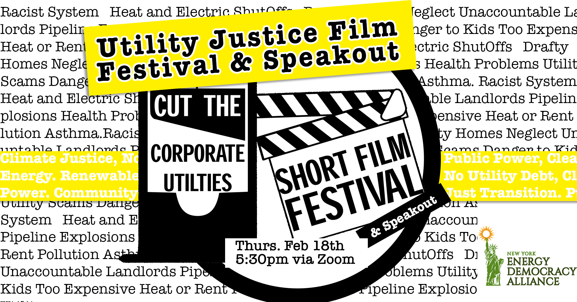 Utility Justice Film Festival &amp; Speakout