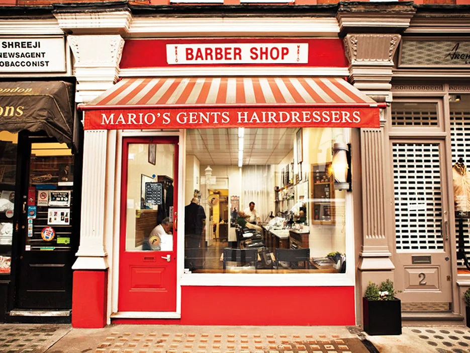 The barbershop on Chiltern Street. Photo by Robert Fairer