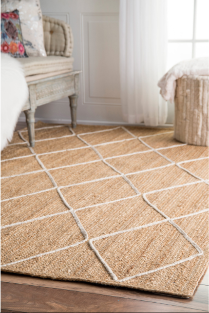 Caleb Braided Trellis Jute