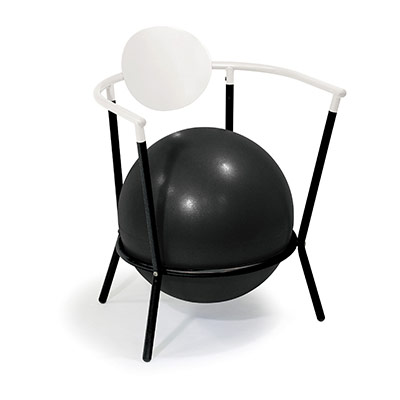Time Concept Balance Arm Chair White