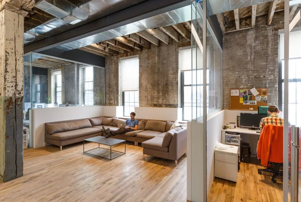 Windows and natural make the perfect office space. BOND Collective Gowanus office space.
