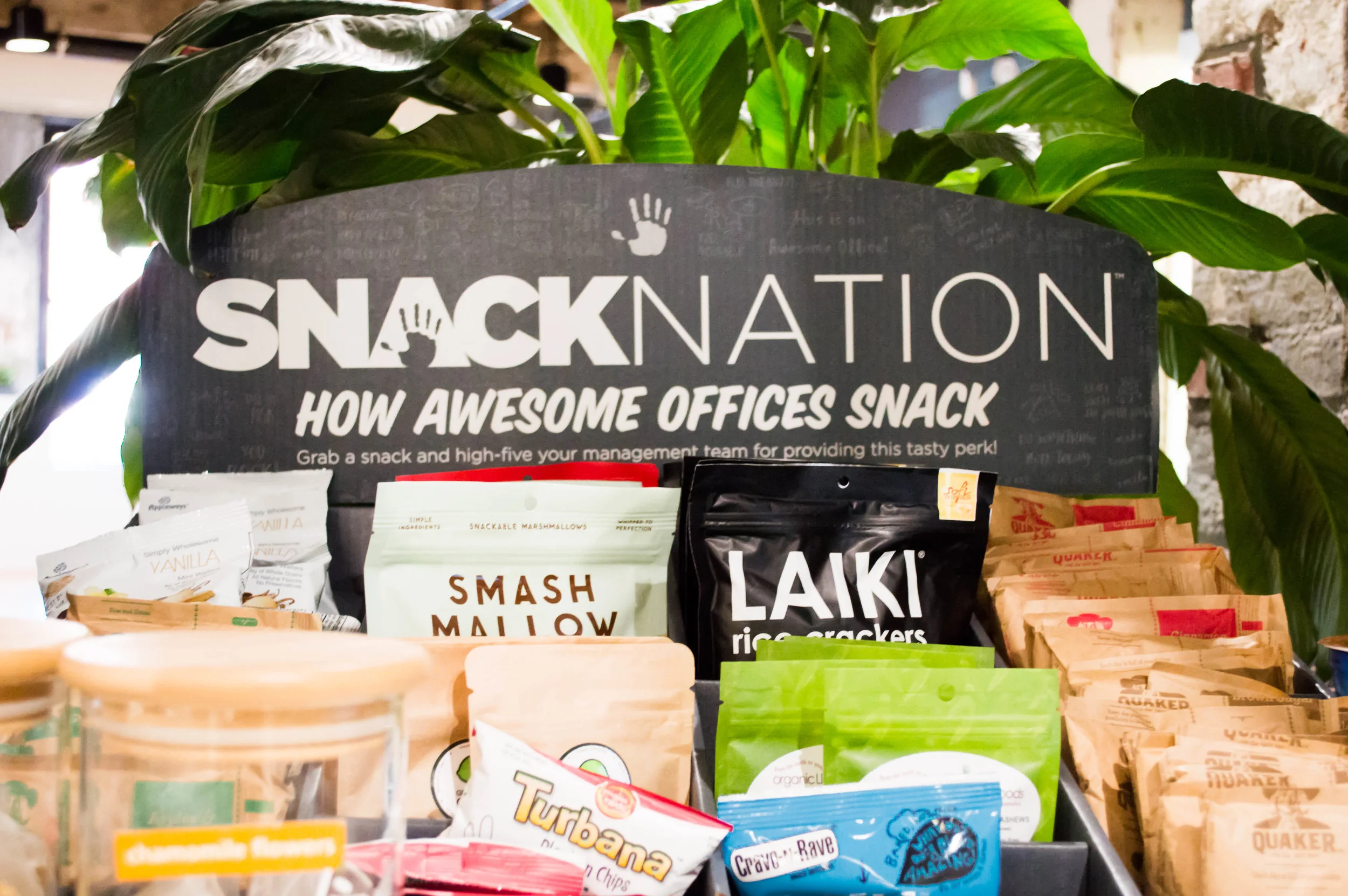 Snack display from Snack Nation
