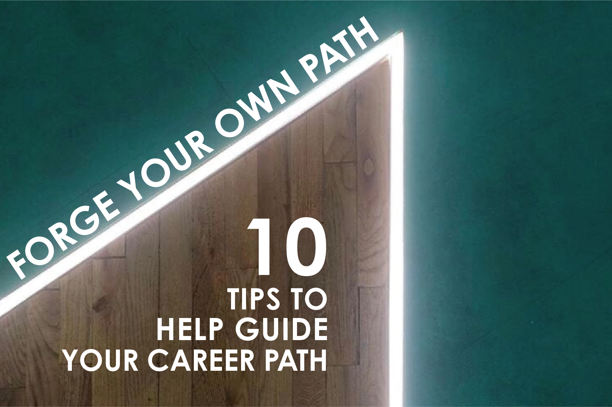 Graphic showing the idea of forging your own path