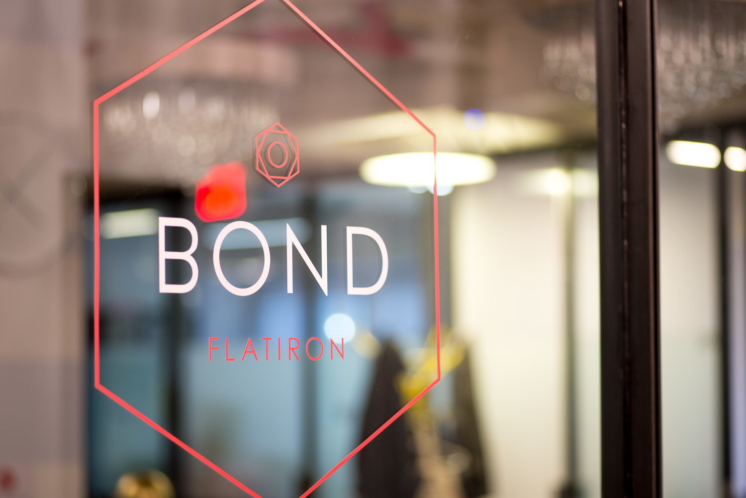Bond Collective shared office space window and logo