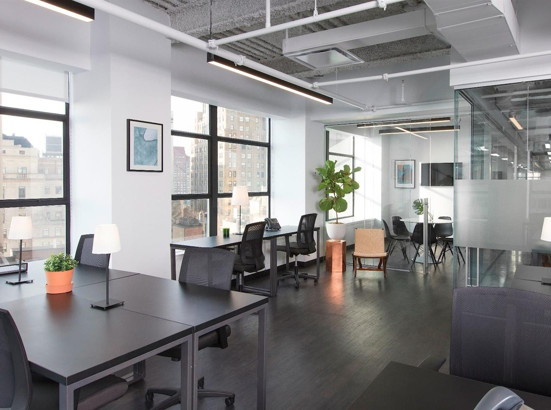 bright and airy startup office space with lots of windows