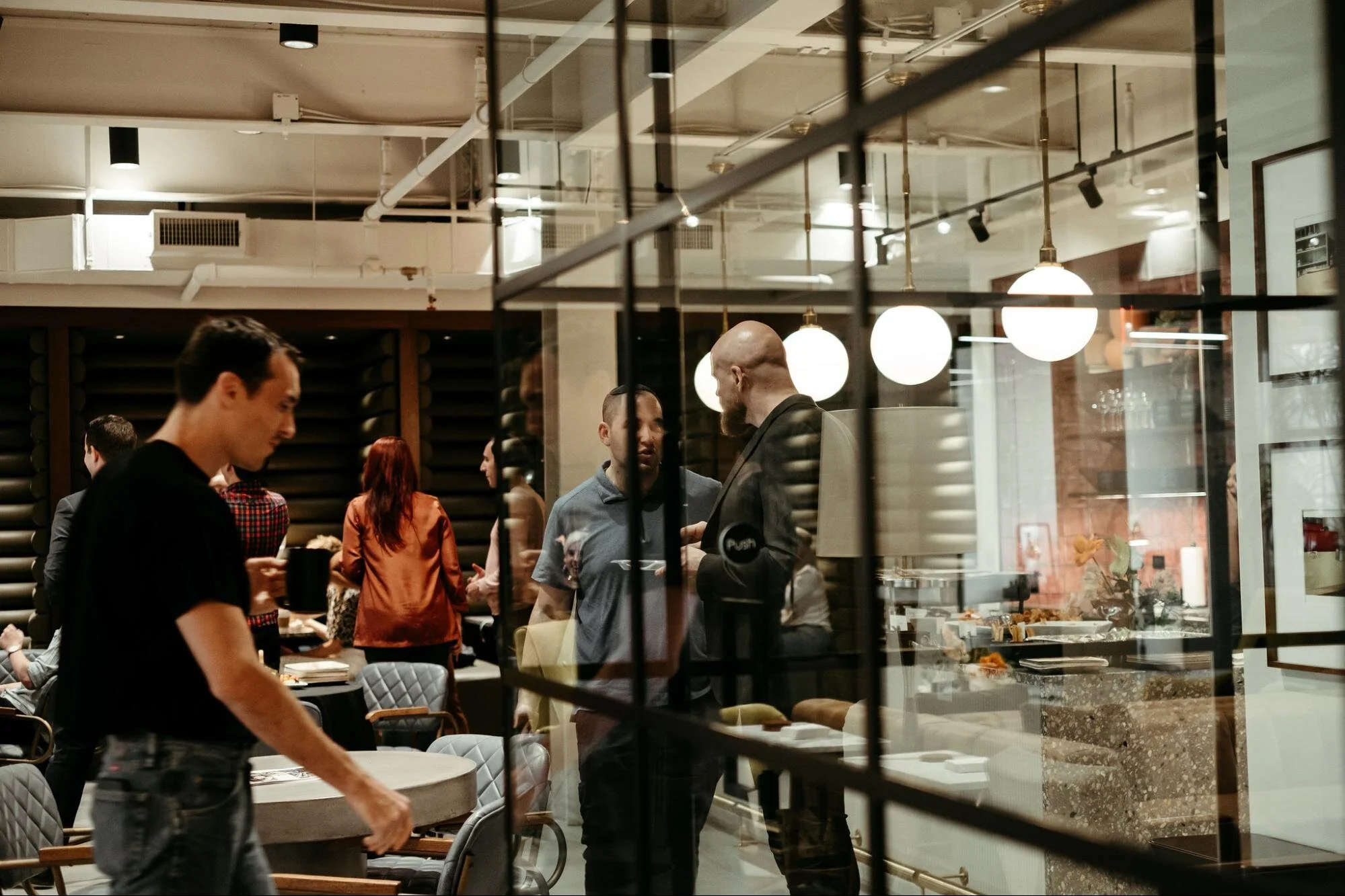 Company culture inside a coworking space