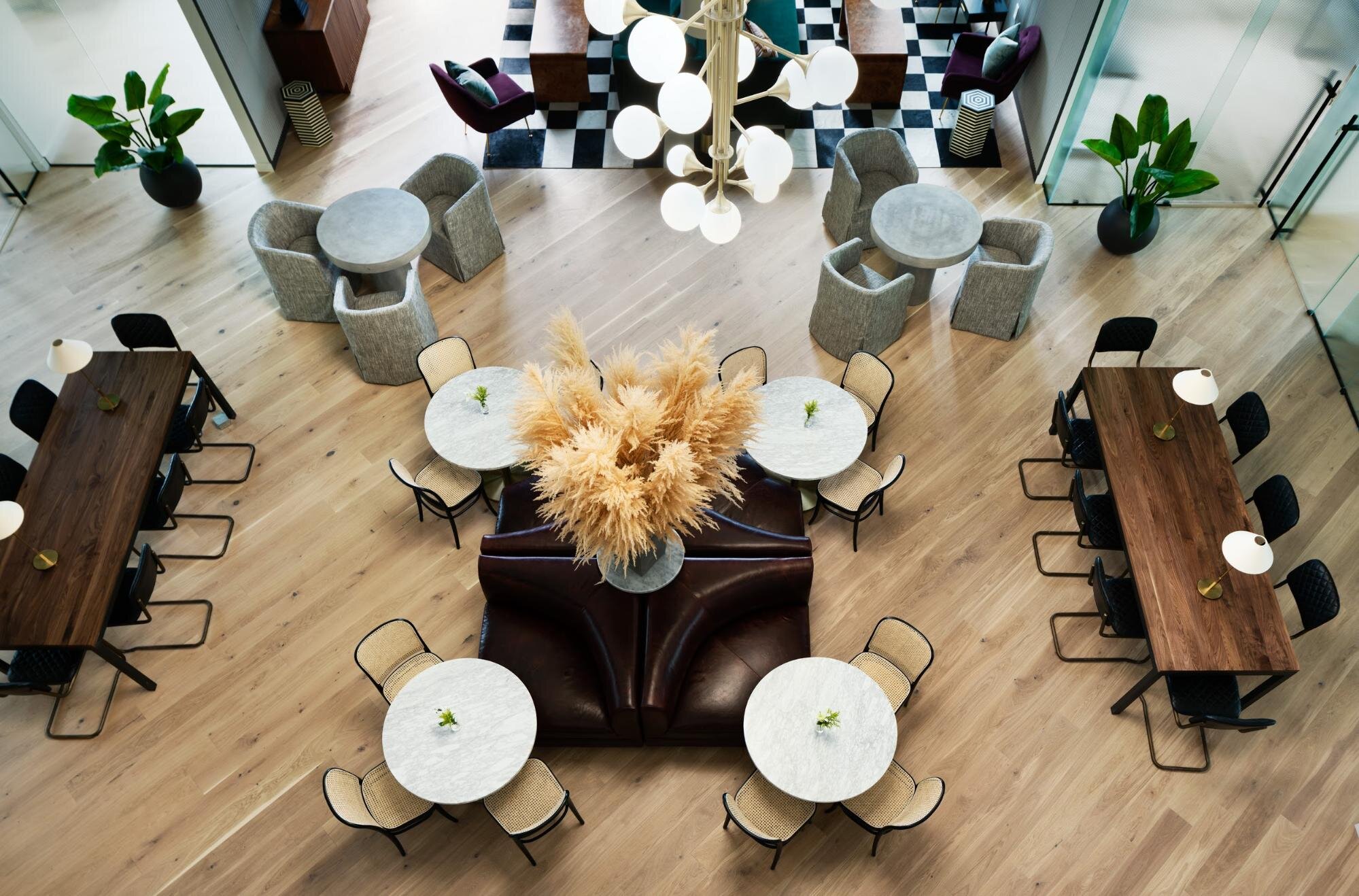 view of coworking space