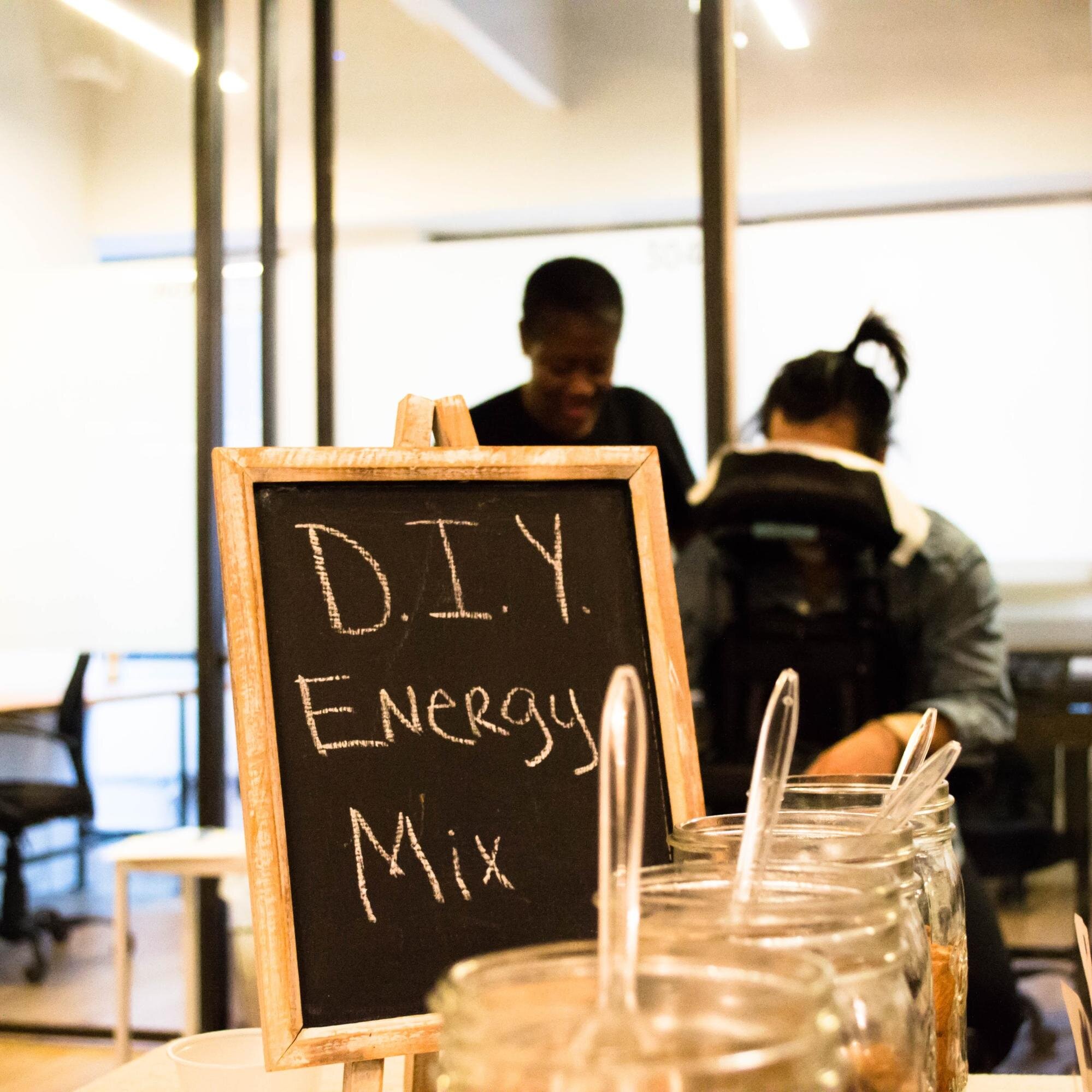 D.I.Y Energy Mix bar for employee burnout