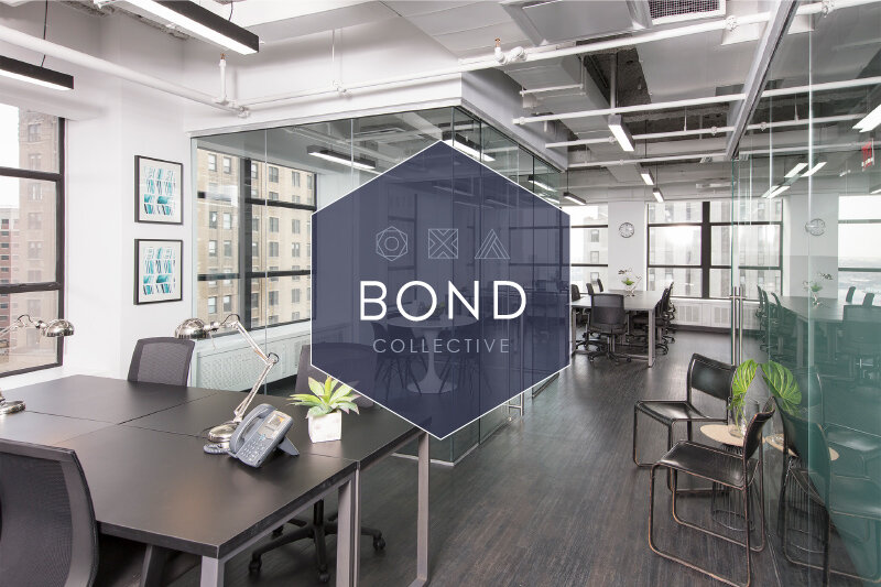 Bond Collective workspace with shared desks