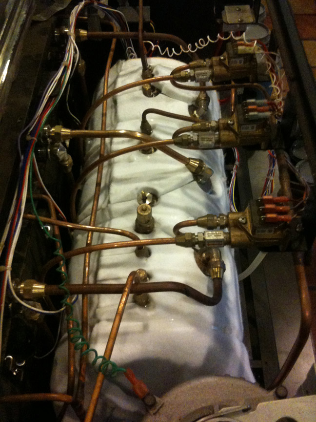 Astra Mega III with a 3/4 inch felt wrapping on its stainless boiler. 